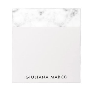 Bloc-notes personnalisable - Motif en marbre et ro