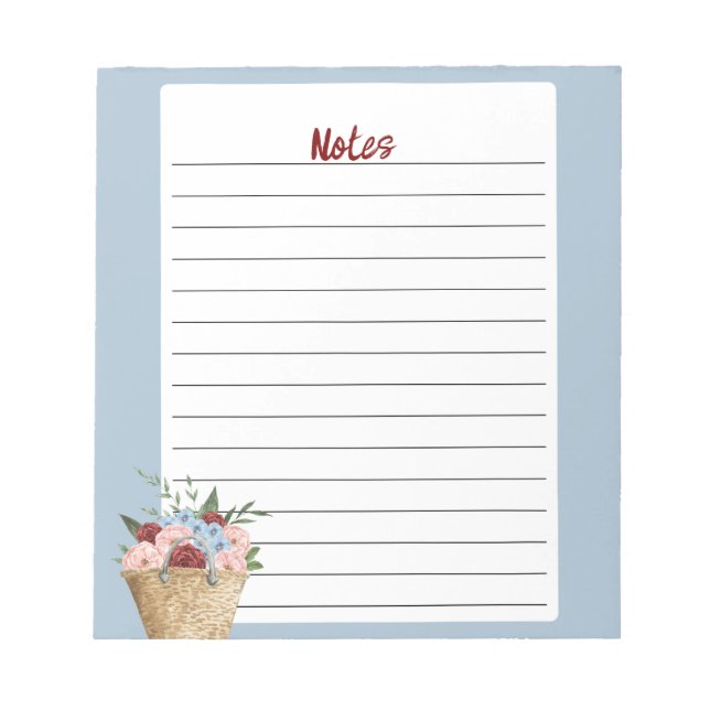 Bloc-notes personnalisable : Parfait pour les note (Devant)