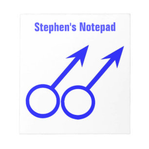 Bloc-notes personnalisable pour amants gays