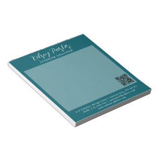Bloc-notes personnalisable Turquoise