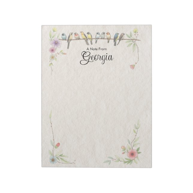 Bloc-notes personnalisé (Tourné)