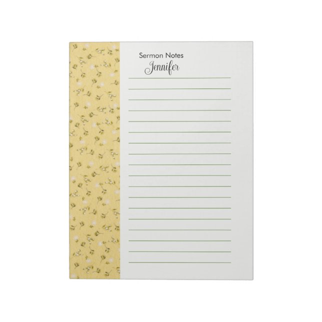 Bloc-notes personnalisé (Tourné)