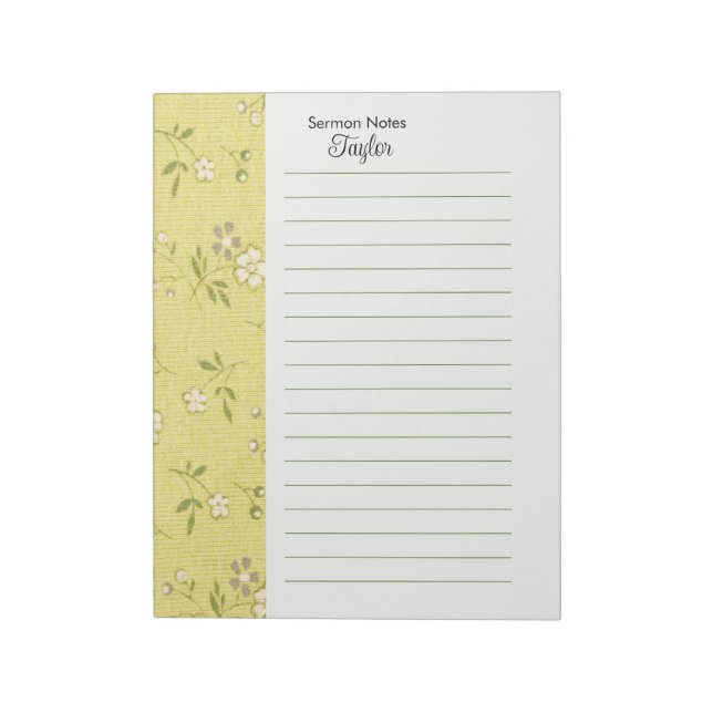 Bloc-notes personnalisé (Tourné)