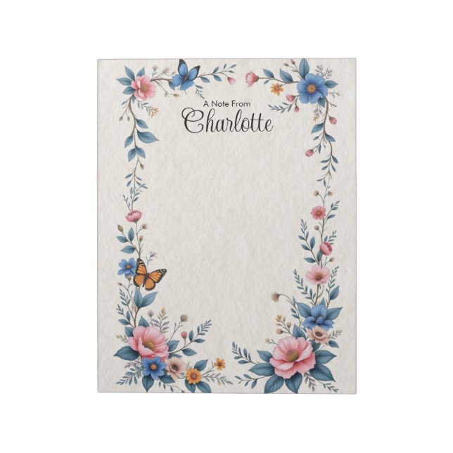 Bloc-notes personnalisé (Tourné)