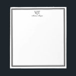 Bloc-notes personnalisé à la bordure classique<br><div class="desc">Le Bloc-notes personnalisé à la bordure classique est un bloc-notes personnalisable doté d'une conception de bordure. Conseil de personnalisation- Texte1 a un style de police différent entre les lettres majuscules et minuscules.</div>