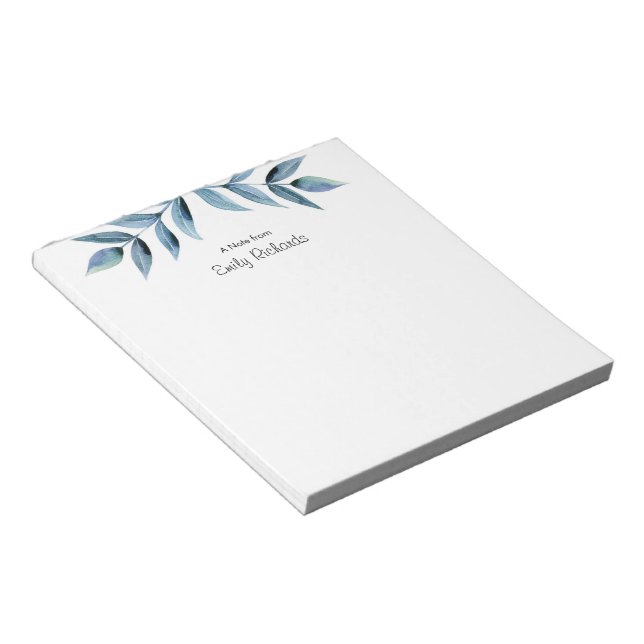 Bloc-notes personnalisé à motifs floraux roses (Incliné)