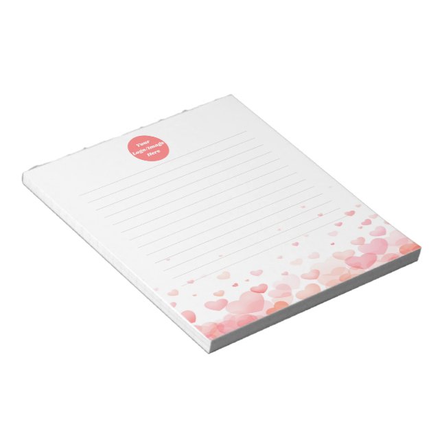 Bloc-notes personnalisé avec logo pour bureau (Incliné)