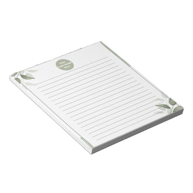 Bloc-notes personnalisé avec logo pour entreprise (Incliné)