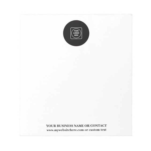 Bloc-notes personnalisé avec logo pour le branding (Devant)