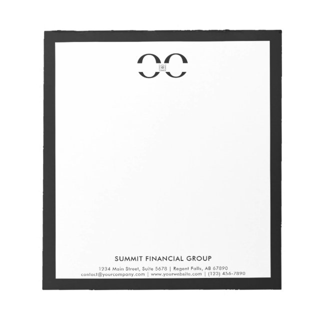 Bloc-notes personnalisé avec logo pour le branding (Devant)