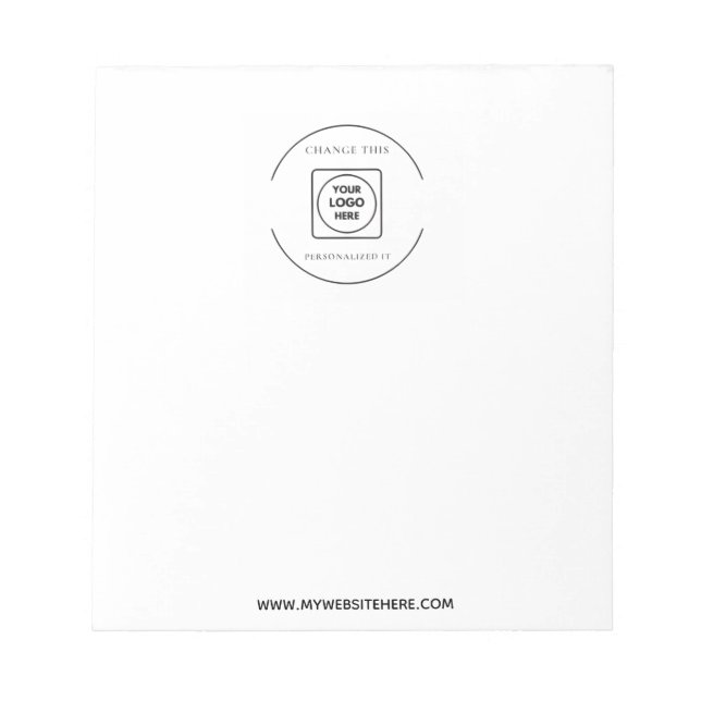 Bloc-notes personnalisé avec logo pour l'image de  (Devant)