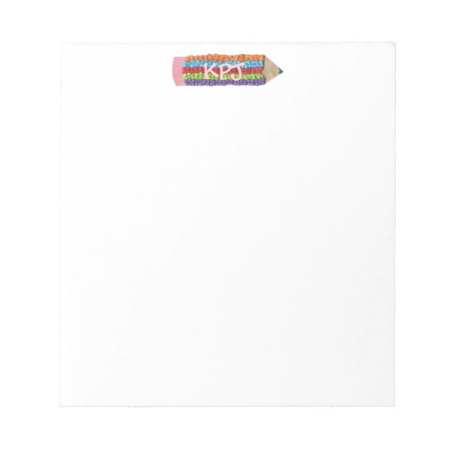 Bloc-notes personnalisé avec monogramme (Devant)