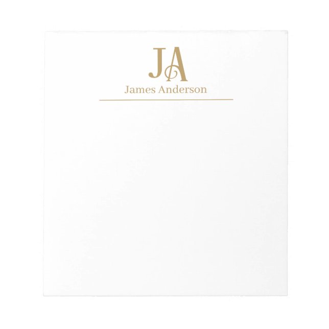 Bloc-notes personnalisé avec monogramme – Papeteri (Devant)