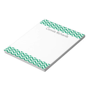 Bloc-notes personnalisé Chevron - vert