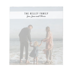 Bloc-notes personnalisé couleur pleine photo