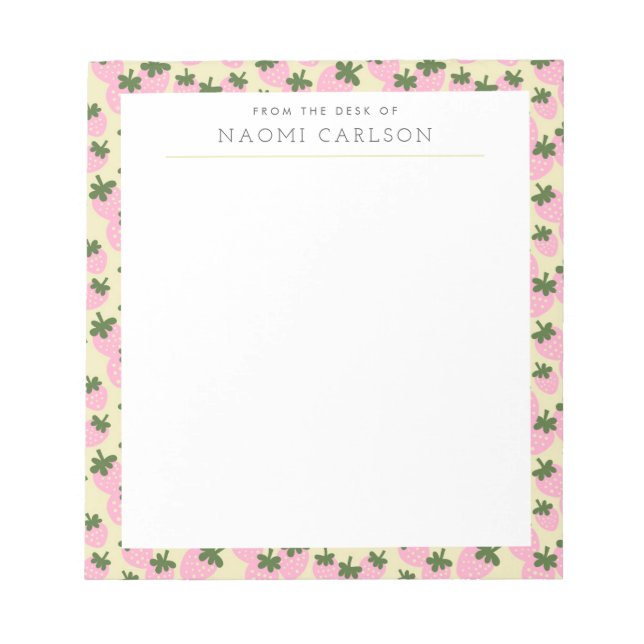 Bloc-notes personnalisé (crème) (Devant)