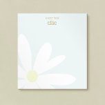 Bloc-notes personnalisé Cute Daisy Floral<br><div class="desc">Pour obtenir d'autres documents marketing correspondants,  veuillez me contacter à l'adresse maurareed.designs@gmail.com. Pour plus de logos préfabriqués visitez logoevolution.co.</div>