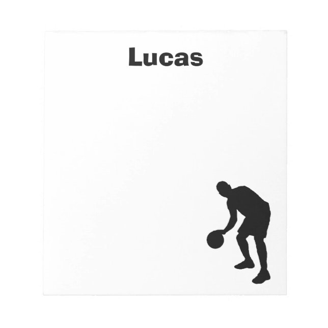 Bloc-notes personnalisé de basket-ball (Devant)