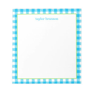 Bloc-notes personnalisé de Buffalo Plaid