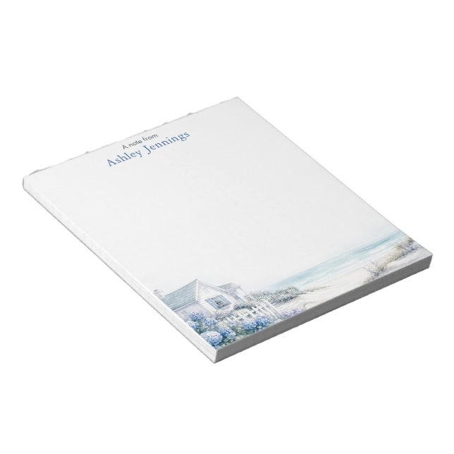 Bloc-notes personnalisé de la Côte | Maison de pla (Incliné)