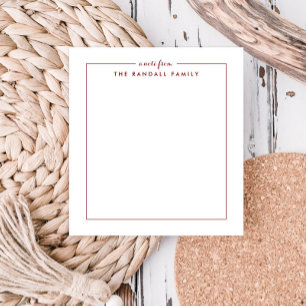 Bloc-notes personnalisé en brique Carré simple