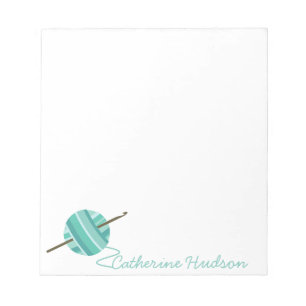 Bloc-notes personnalisé en fil de Crochet