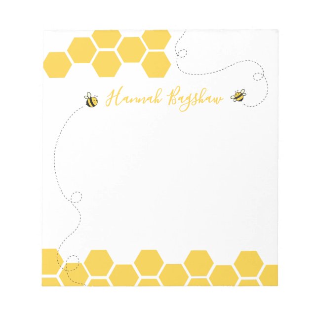 Bloc-notes personnalisé en forme de Rucher d'Abeil (Devant)