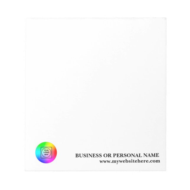 Bloc-notes personnalisé en gros avec logo de l'ent (Devant)