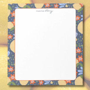 Bloc-notes personnalisé Fleur de citron méditerran