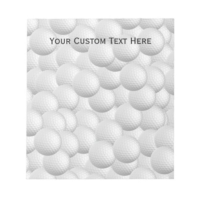 Bloc-notes personnalisé Golf Balls (Devant)