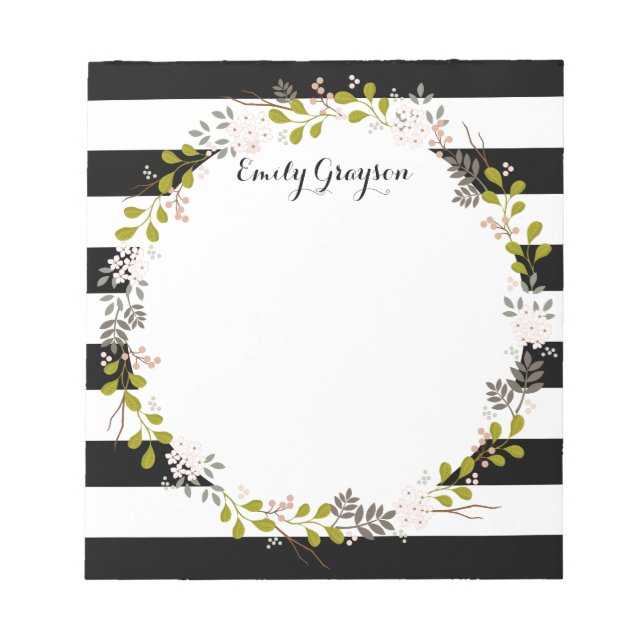 Bloc-notes personnalisé naturel boisé (Devant)