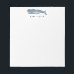 Bloc-notes personnalisé nautique, bleu marine<br><div class="desc">Utilisez le modèle pour ajouter la personnalisation en haut du bloc-notes.</div>