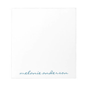 Bloc-notes personnalisé Nom du script Cadeau fémin