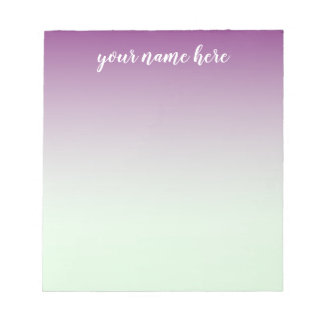 Bloc-notes personnalisé Ombre bleu et violet