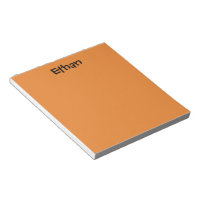 Bloc-notes personnalisé orange