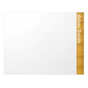 Bloc-notes personnalisé orange