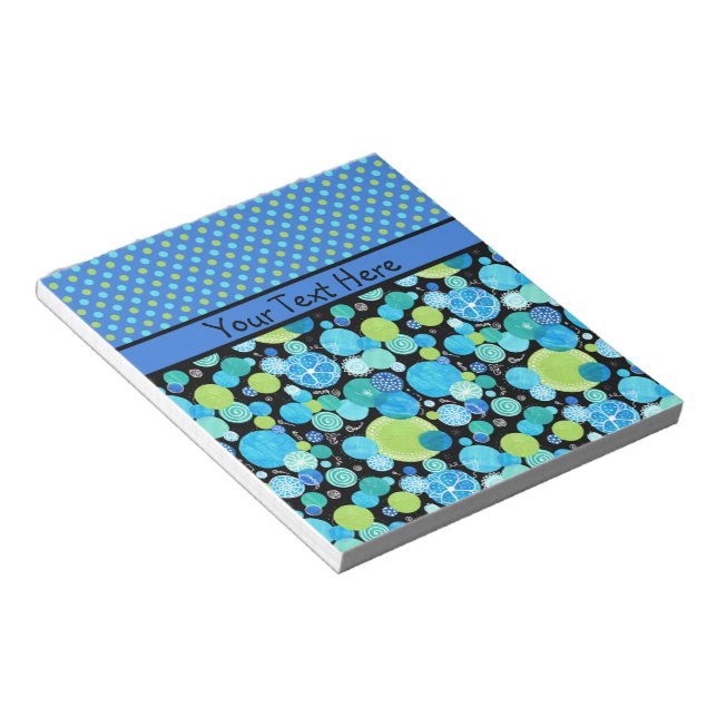 Bloc-notes personnalisé ou Jotter Quirky Blue Moon (Incliné)