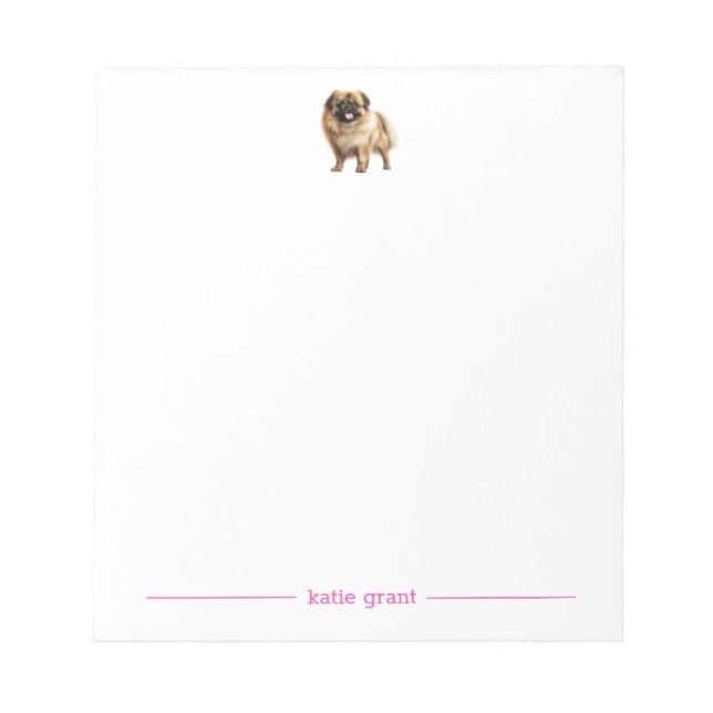 Bloc-notes personnalisé Pekingese (Devant)