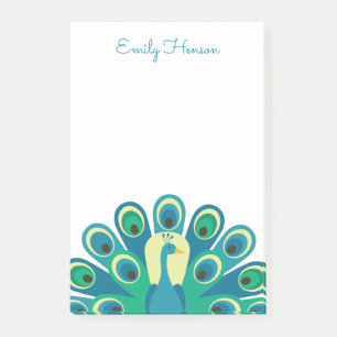 Bloc-notes personnalisé Post-it Peacock