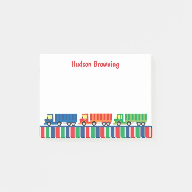 Bloc-notes personnalisé post-it pour convoi semi-r (Devant)