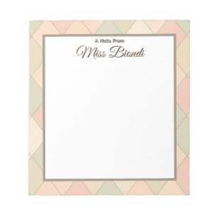 Bloc-notes personnalisé pour l'enseignant - Une no