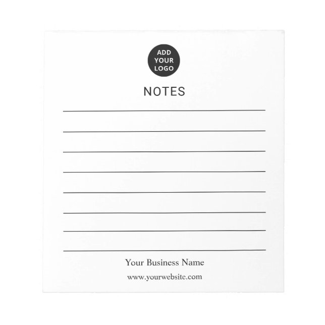 Bloc-notes personnalisé pour les entreprises (Devant)