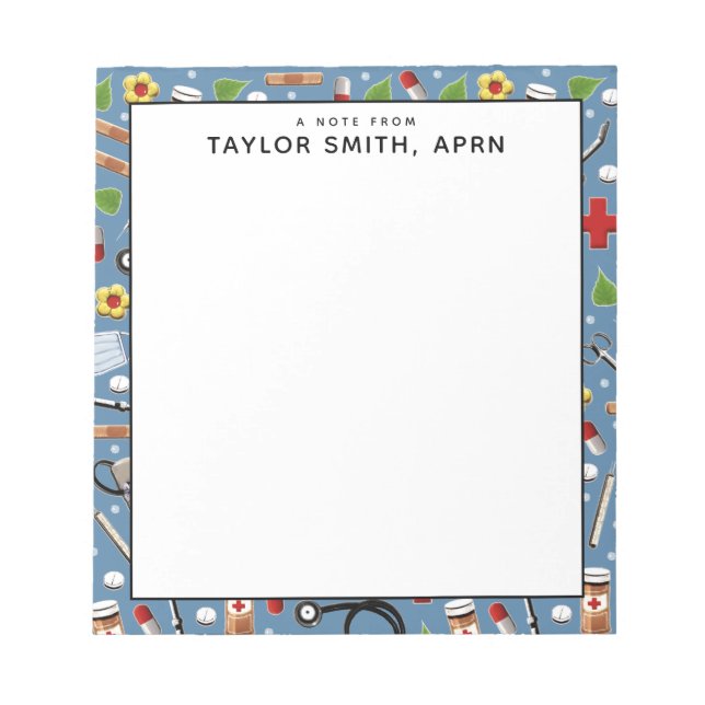 Bloc-notes personnalisé pour l'idée de cadeau infi (Devant)