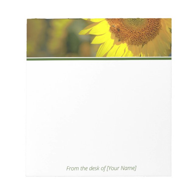 Bloc-notes personnalisé "Rise and Shine" (Devant)