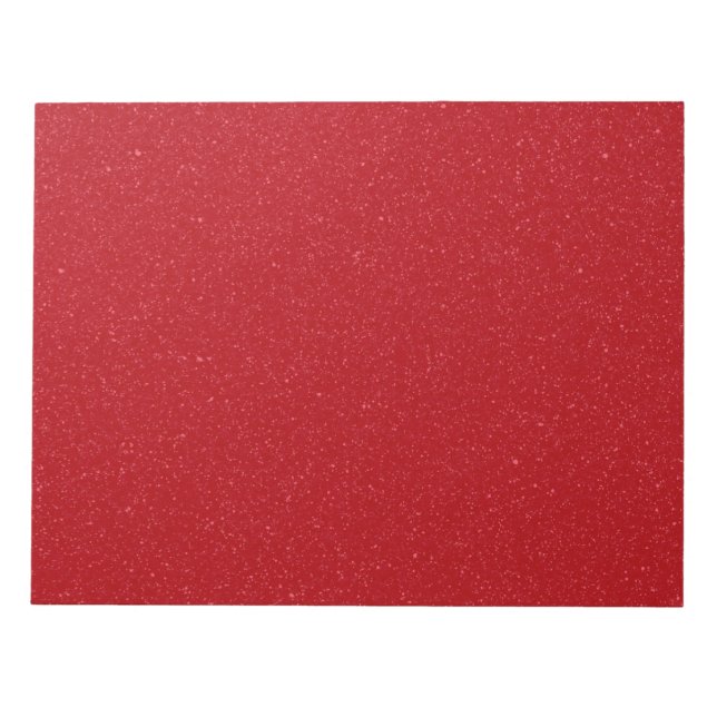 Bloc-notes personnalisé rouge tomate à bruit (Devant)