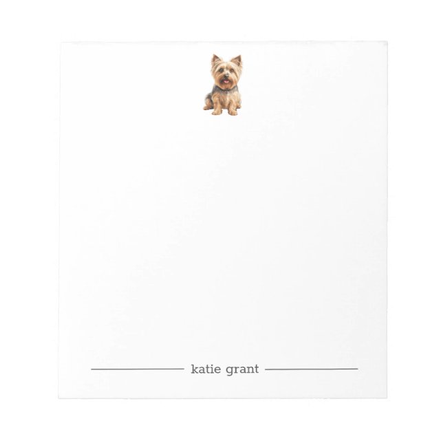 Bloc-notes personnalisé Silky Terrier (Devant)