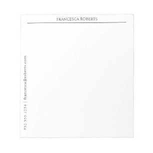 Bloc-notes personnalisé simple