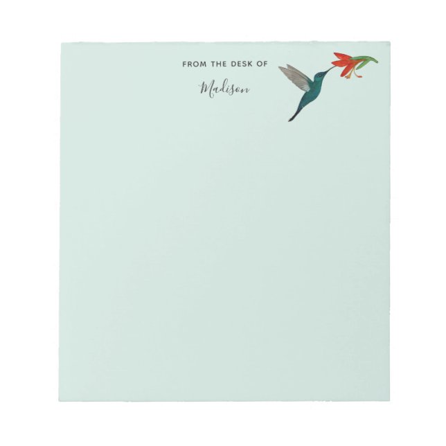 Bloc-notes personnalisé sur le colibri (Devant)