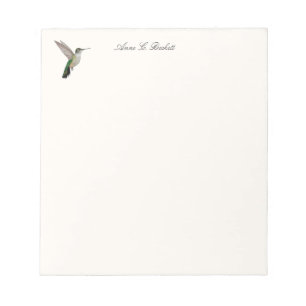 Bloc-notes personnalisé sur le Colibri d'Anna
