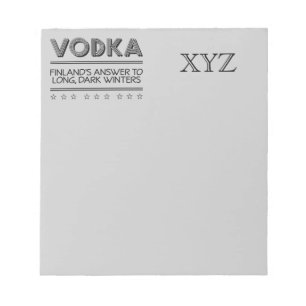 Bloc-notes personnalisé VODKA